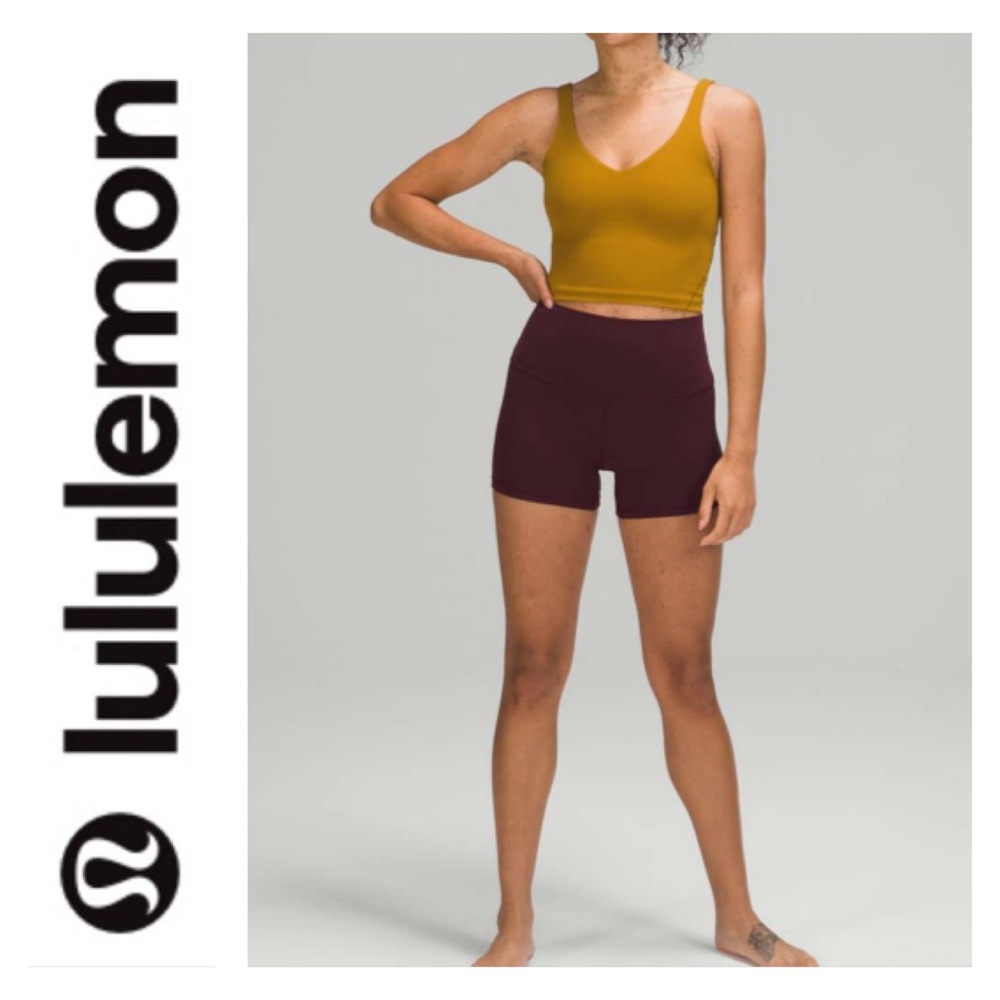 Lululemon Align Tank Top Gold Spice Size 2 Sports Bra Stretch Yoga Nulu Soft